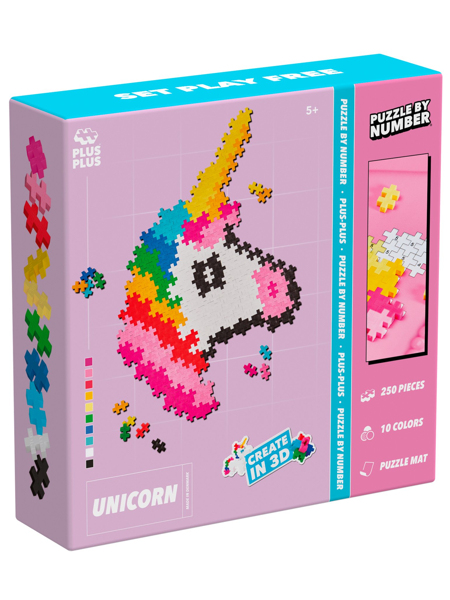 Puzzle By Number - Enhjørning
